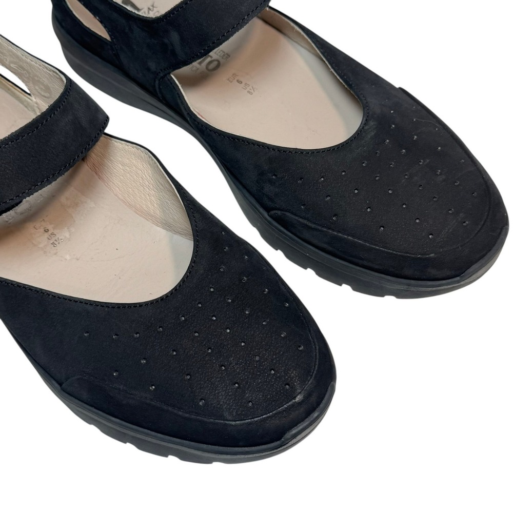 Mephisto Marsia Black Nubuck Mary Jane Flats Womens 8.5 New $269 - Picture 5 of 9